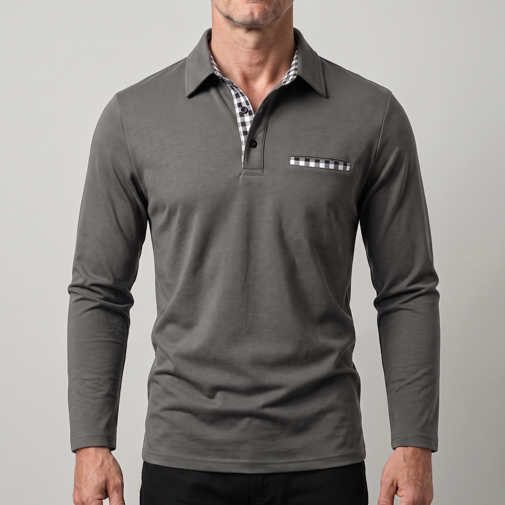 CALVERTON LONG-SLEEVE POLO