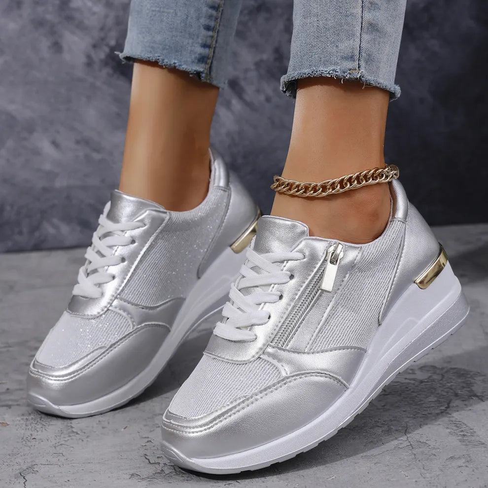 ROSA™ | Zapatillas Ortopédicas con Cremallera Lateral