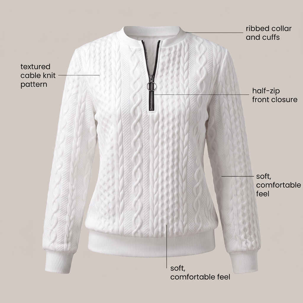AMY SWEATER WITH ZIPPER