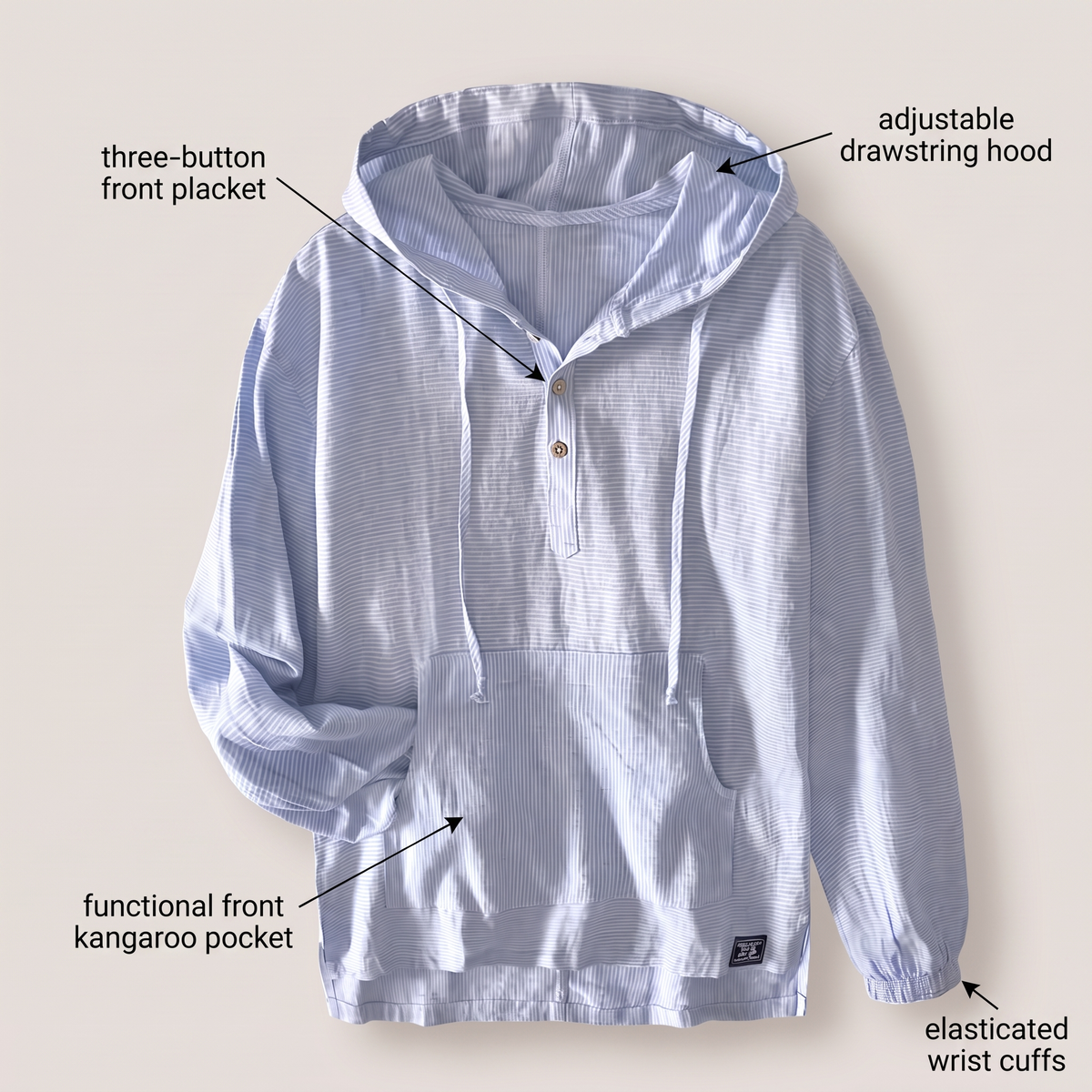 ANDORA LINEN HOODIE
