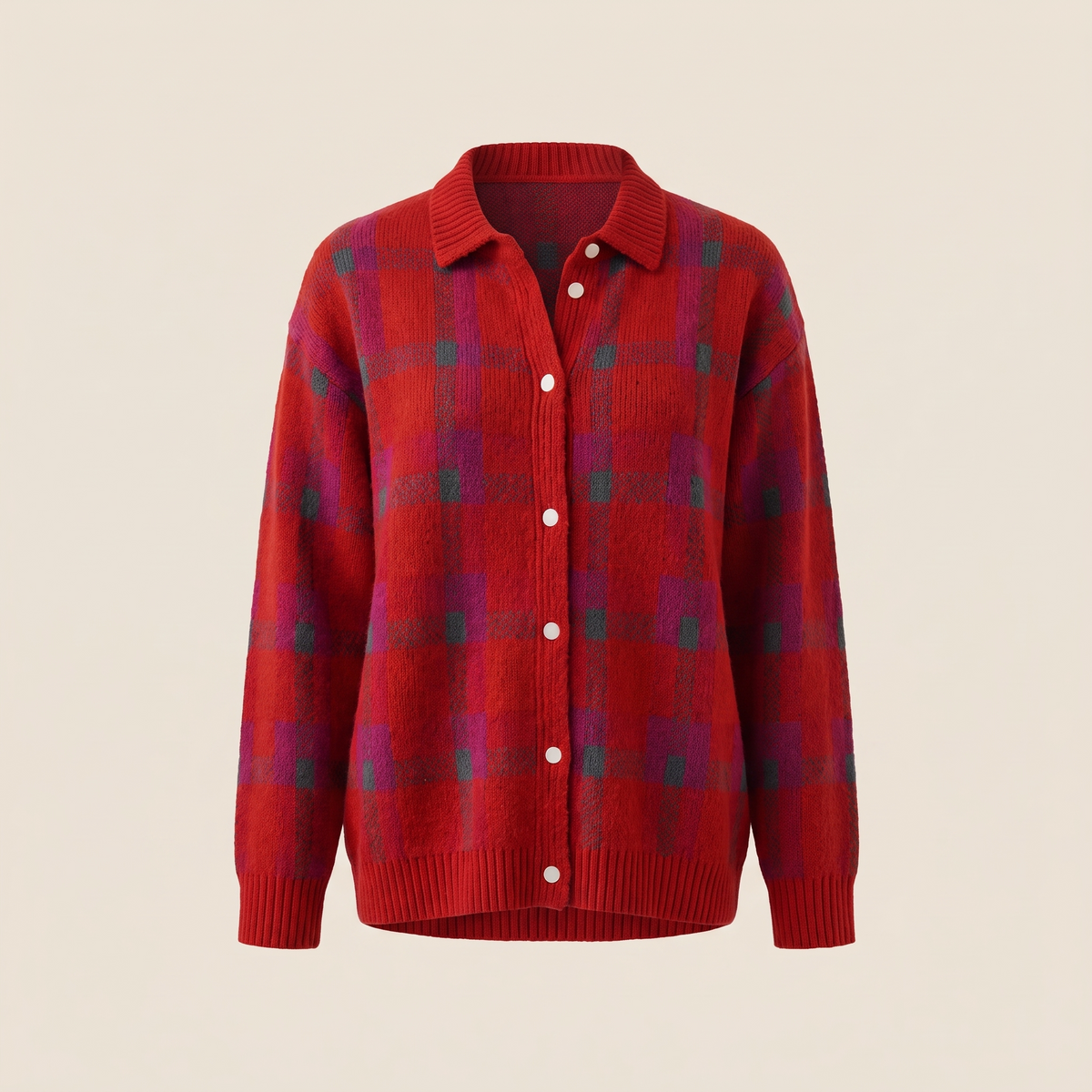 VIVIENNE RETRO CHECK SWEATER