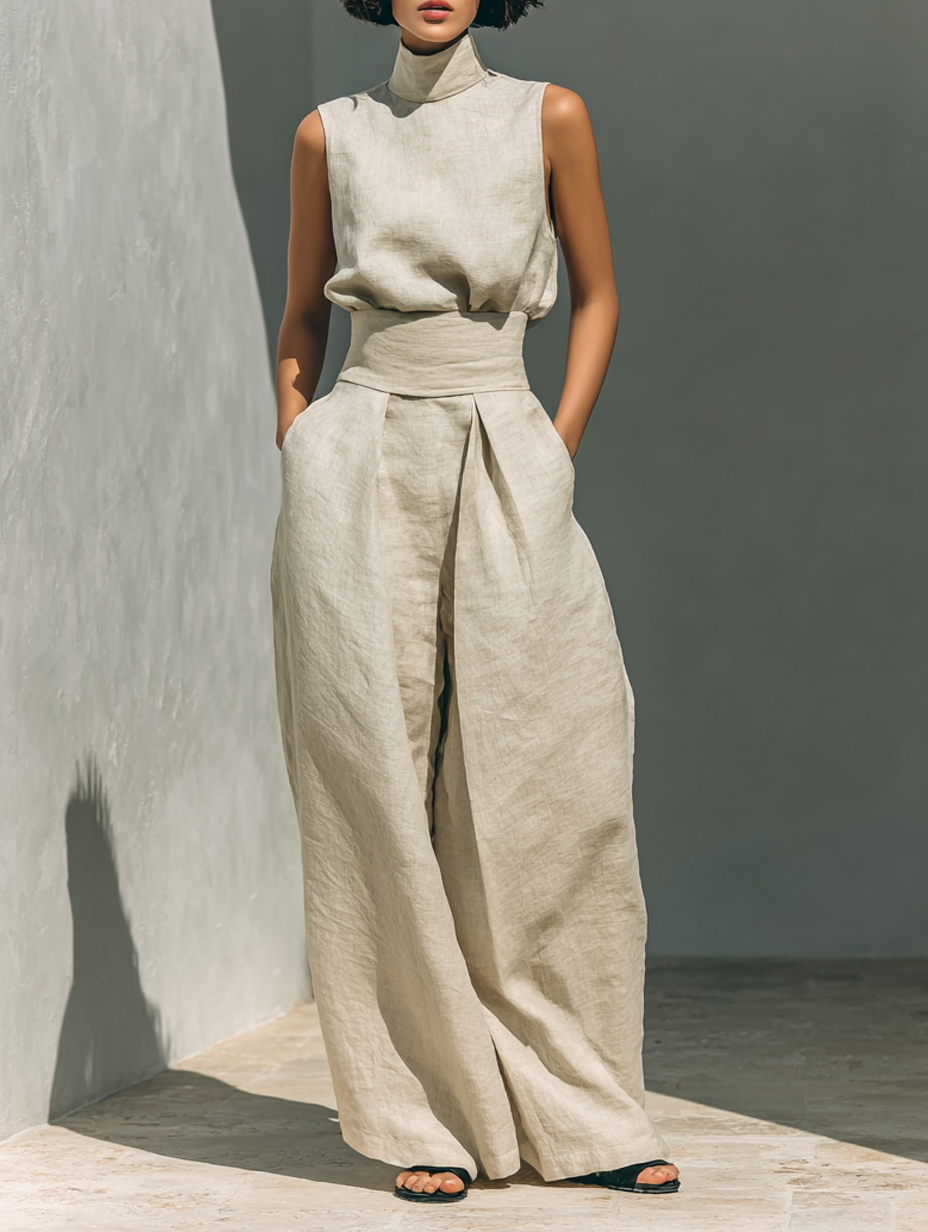 Conjunto Marieta | Elegancia Fluida en Lino Premium