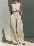 Conjunto Marieta | Elegancia Fluida en Lino Premium
