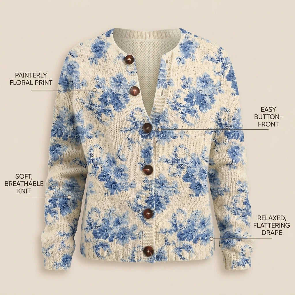 ALICE FLORAL KNIT CARDIGAN