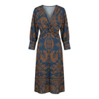 NATALIA™ |  VESTIDO MIDI ELEGANTE CON ESTAMPADO ATEMPORAL