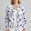 Vintage Flower Art Print Buttoned Cardigan