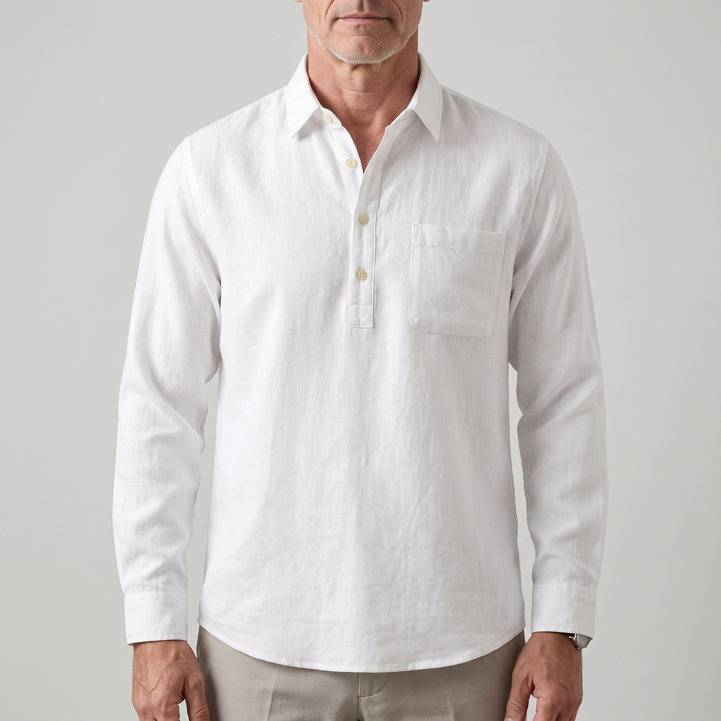 ALDRIDGE GRANDAD COLLAR SHIRT