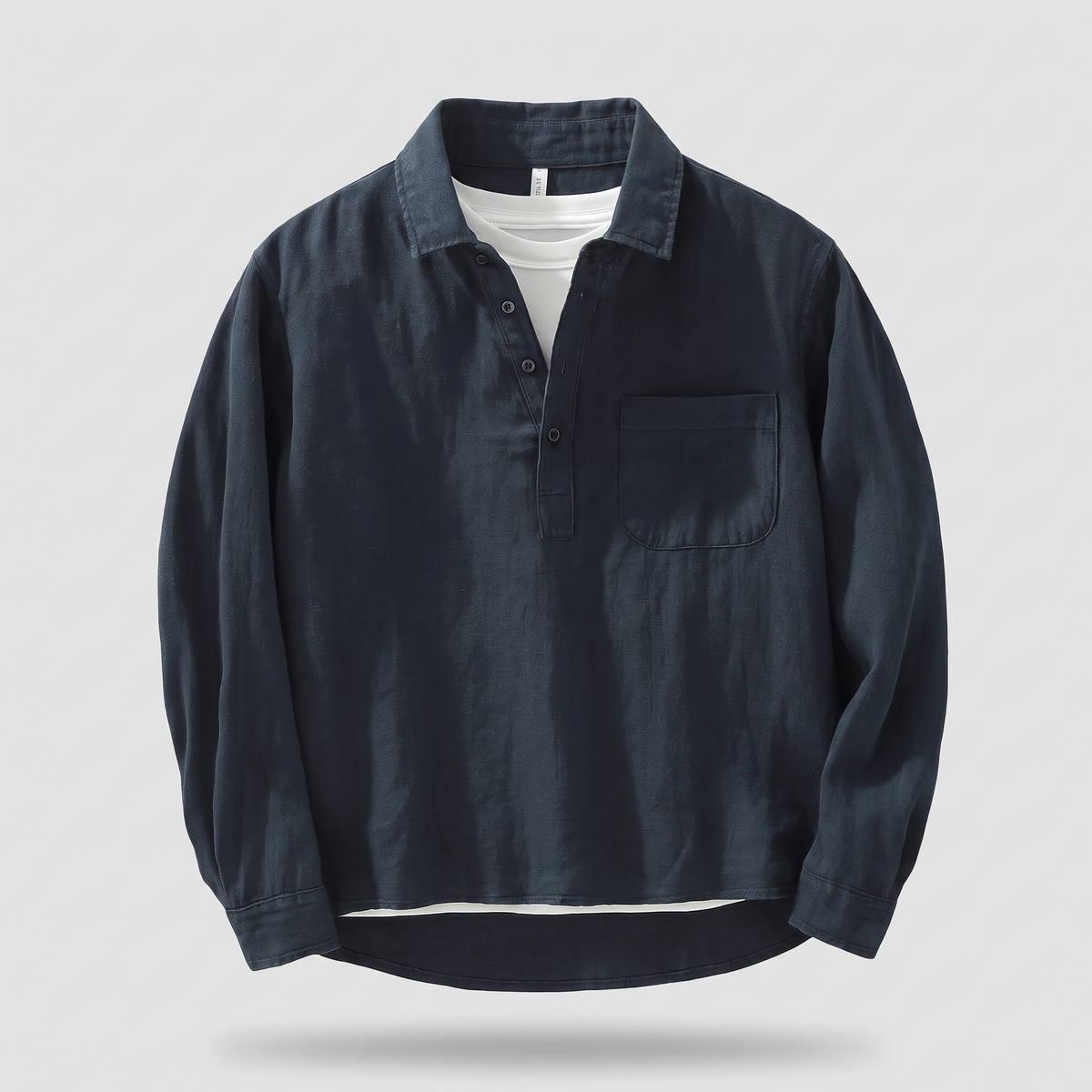 ALDRIDGE GRANDAD COLLAR SHIRT