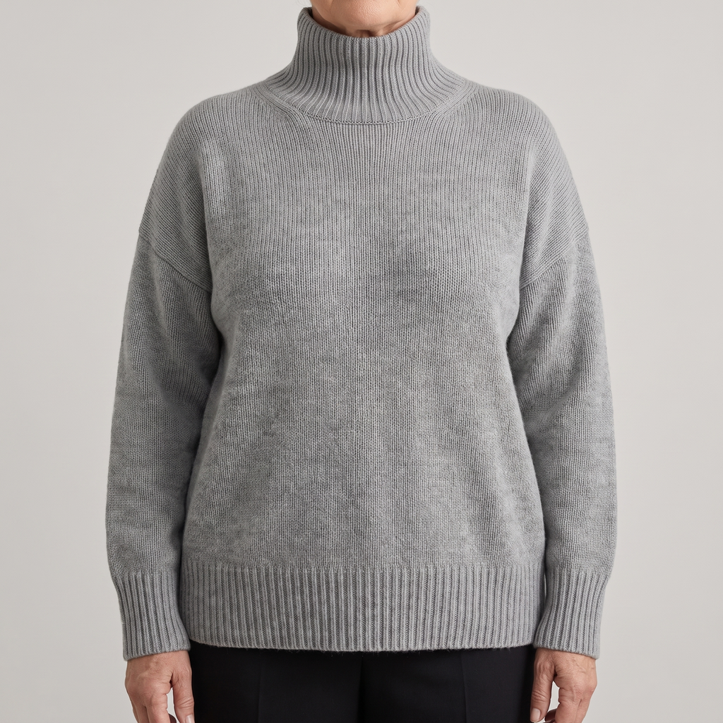 ISABELLA CASHMERE HIGH-NECK SWEATER