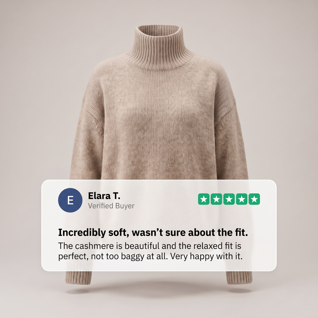 ISABELLA CASHMERE HIGH-NECK SWEATER