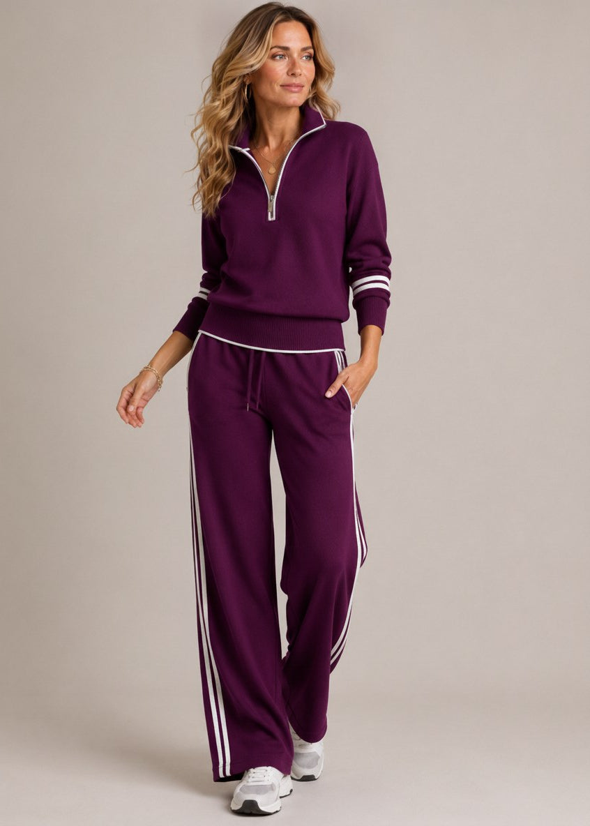 Kate™ Set | Half-Zip Sweater & Wide-Leg Trousers