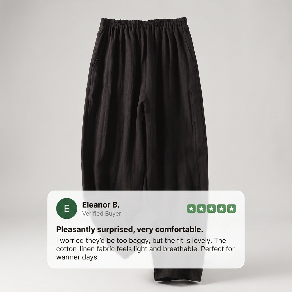 SOPHIA FLOW COTTON LINEN PANTS